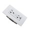 Coby 20 Amp GFCI Outlet, 5-15R Narrow Design GFI Dual Receptacle, TR Tamper Resistant, 2PK CBGE05W - alternate 2